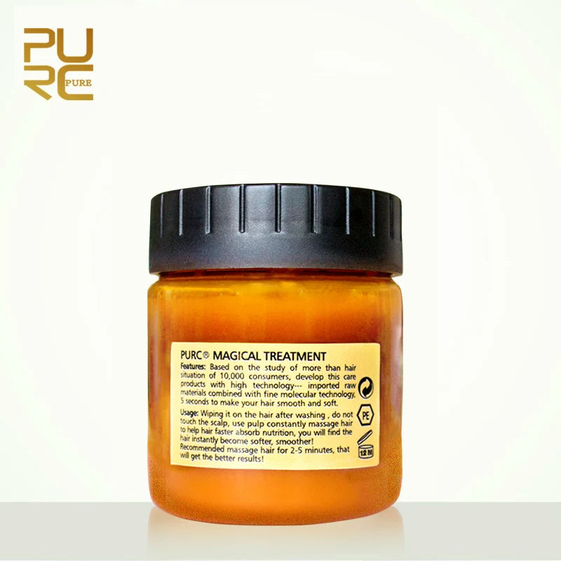 PURC 120ML Magical Treatment Hair Mask Nutrition Infusing Masque for 5 Seconds Repairs Hair Damage Restore Soft Hair