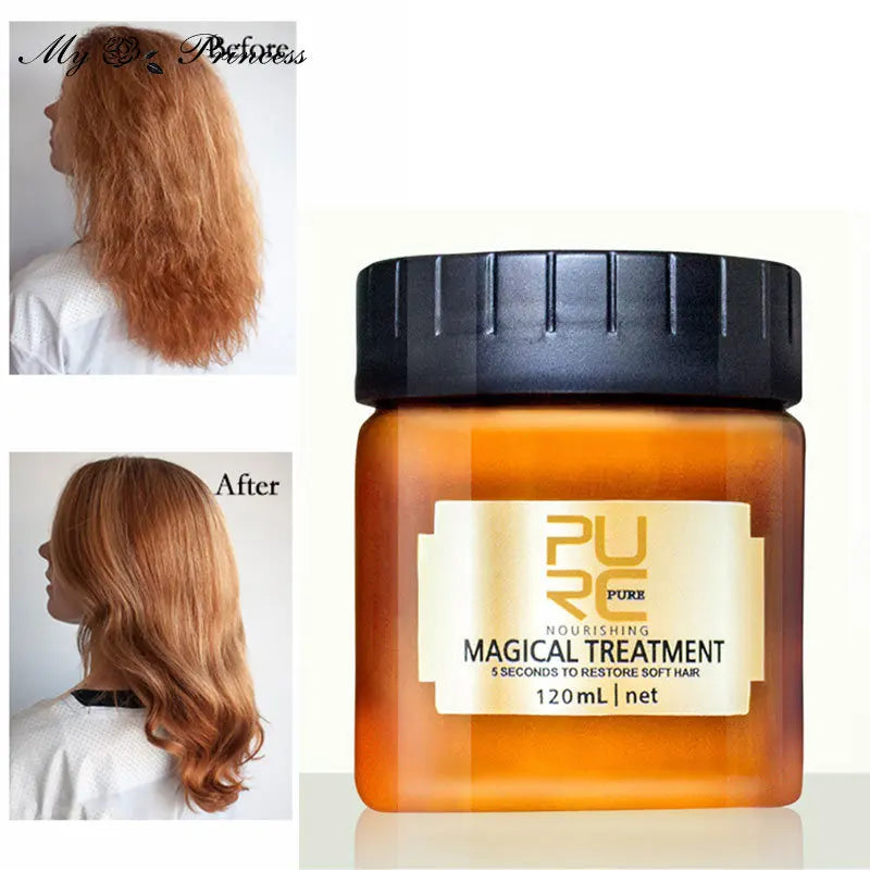 PURC 120ML Magical Treatment Hair Mask Nutrition Infusing Masque for 5 Seconds Repairs Hair Damage Restore Soft Hair