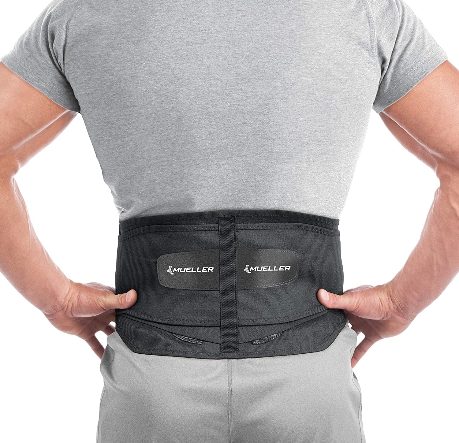 Sports Medicine Adjustable Lumbar Back Brace with Removable Pad, Back Pain Relief Support for Men and Women, Ideal for Upper and Lower Back Pain, Sciatica, Scoliosis, Black