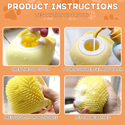 Pet Shampoo Massage Brush