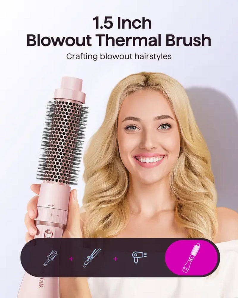 Wavytalk 5 in 1 Brush One Step Hair Dryer and Styler Set for Easy and Fast Salon-Style Blowouts